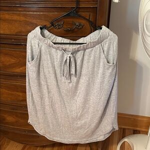 Elegant Light Gray A-Line Skirt